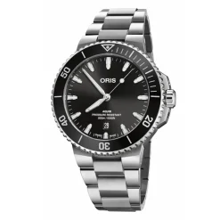 Oris ure Oris Aquis Date 43,5mm 733 7789 4154MB | Herreure Med Lænke | Herreure I Stål