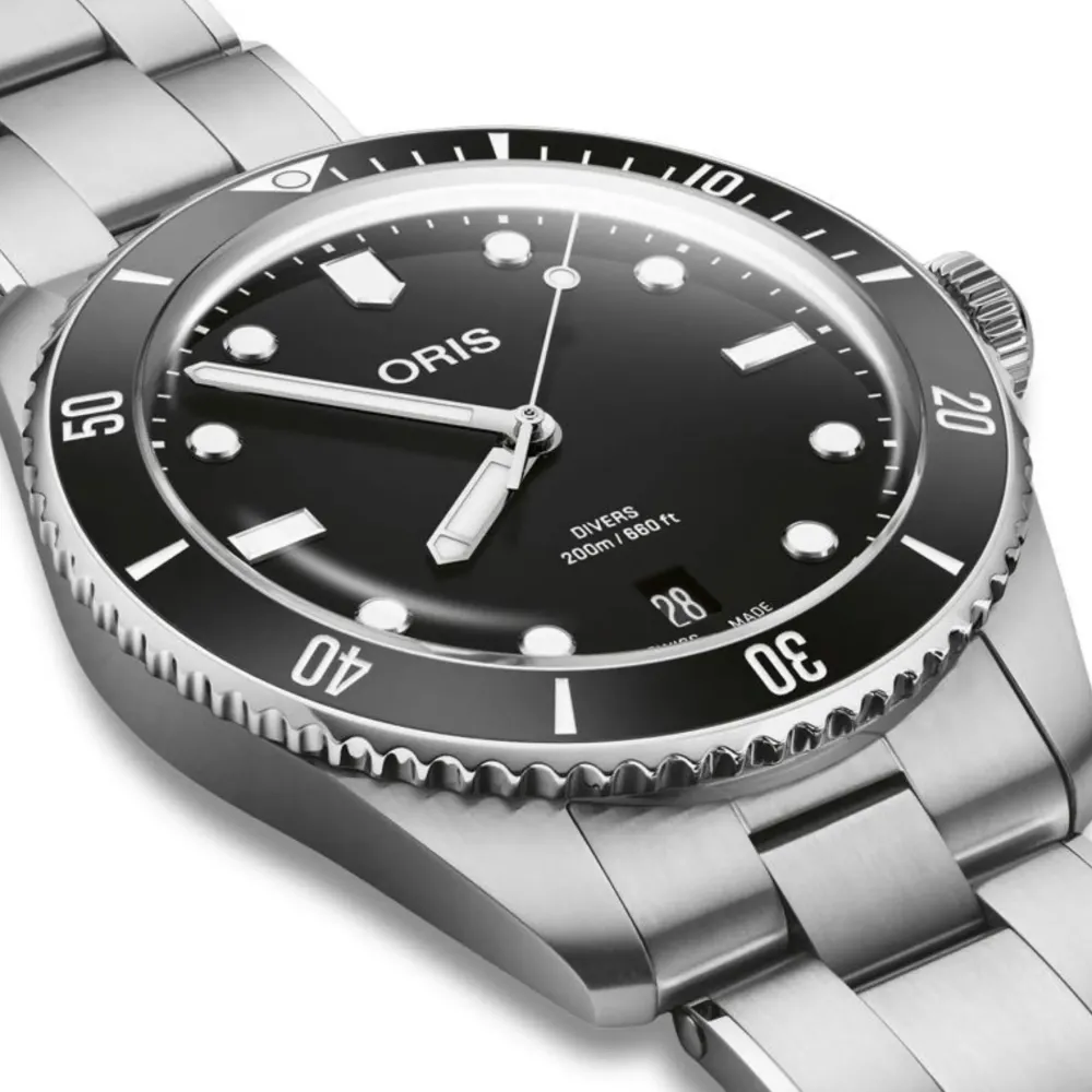 Oris ure Oris Divers 65 Date 39mm 733 7795 4054SET | Herreure Med Lænke | Herreure I Stål