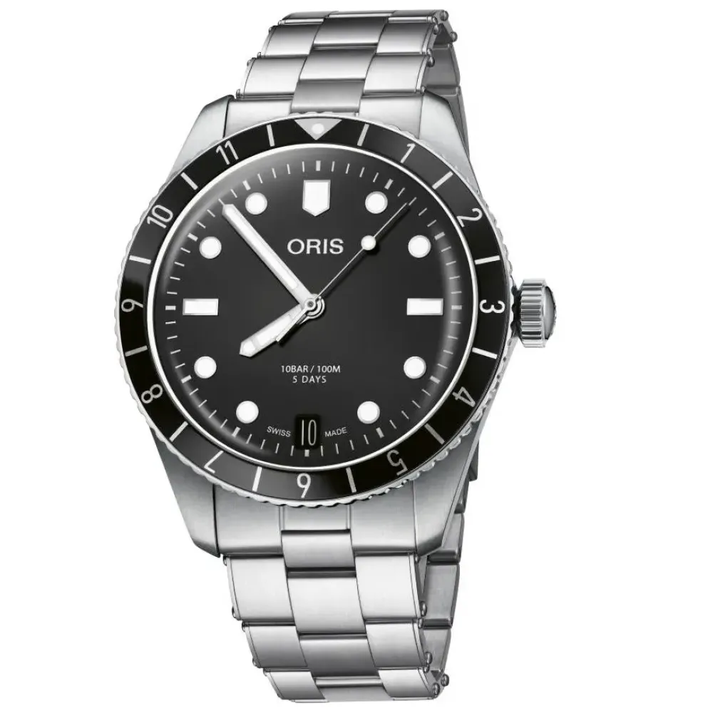 Oris ure Oris Divers 65 12H 40mm 400 7772 4054MB | Herreure Med Lænke | Herreure I Stål
