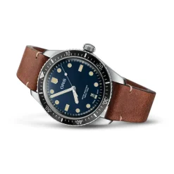 Oris ure Oris Divers 65 40mm 733 7707 4055LSBR | Herreure Med Rem | Herreure I Stål