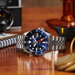 Seiko 5 Sports Automatic GMT SSK003K1 | Herreure Med Lænke | Herreure I Stål