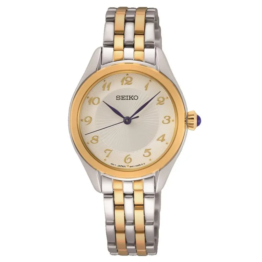 Seiko Caprice SUR380P1 | Dame Dameure Med Lænke | Dameure I Bicolor