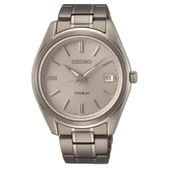 Seiko Essential SUR369P1 | Herreure Med Lænke | Herreure I Titanium