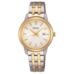 Seiko Essential SUR410P1 | Dame Dameure Med Lænke | Dameure I Bicolor