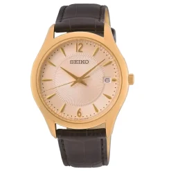 Seiko SUR472P1 | Herreure Med Rem | Herreure I Gulddouble