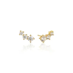 Sif Jakobs Jewellery Sif Jakobs Belluno Piccolo øreringe SJ-E42107-CZ-SG | Øreringe | Forgyldte Sølvsmykker