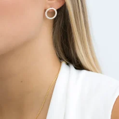 Sif Jakobs Jewellery Sif Jakobs Biella Uno øreringe SJ-E338-CZ(YG) | Øreringe | Forgyldte Sølvsmykker
