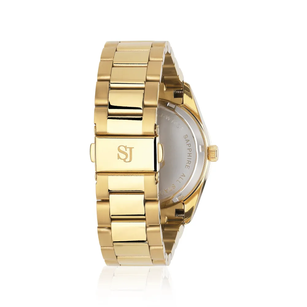 Sif Jakobs Jewellery Sif Jakobs Electra ur SJ-W1052-CZ-YG | Dame Dameure Med Lænke | Dameure I Gulddouble
