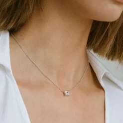 Sif Jakobs Jewellery Sif Jakobs Ellera Quadrato halskæde SJ-N42279-CZ | Halskæder | Sølvsmykker