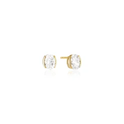 Sif Jakobs Jewellery Sif Jakobs Ellisse Carezza øreringe SJ-E2350-CZ-YG | Forgyldte Sølvsmykker