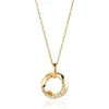 Sif Jakobs Jewellery Sif Jakobs Ferrara halskæde SJ-P1211-CZ-SG | Halskæder | Forgyldte Sølvsmykker