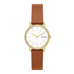 Skagen ure Skagen Signatur SKW3121 | Dame Dameure Med Rem | Dameure I Gulddouble