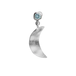 STINE A Jewelry Big Dot Bella Moon ørering 1307-00-Blue | Øreringe | Sølvsmykker