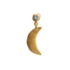 STINE A Jewelry Big Dot Bella Moon ørering 1307-02-Blue | Øreringe | Forgyldte Sølvsmykker