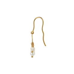 STINE A Jewelry Big Gold Splash Elegant Pearls ørering 1308-02 | Øreringe | Forgyldte Sølvsmykker