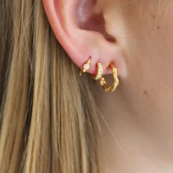 STINE A Jewelry Boucle ørering 1295-02 | Øreringe | Forgyldte Sølvsmykker