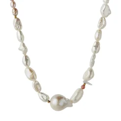 STINE A Jewelry Chunky Glamour Pearl halskæde 2049-02 | Halskæder | Forgyldte Sølvsmykker