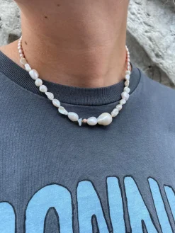 STINE A Jewelry Chunky Glamour Pearl halskæde 2049-02 | Halskæder | Forgyldte Sølvsmykker