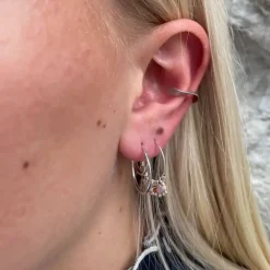 STINE A Jewelry Double Creol ørering 1136-00 | Øreringe | Sølvsmykker