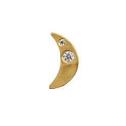 STINE A Jewelry Petit Bella Moon ørering 1281-02 | Øreringe | Forgyldte Sølvsmykker