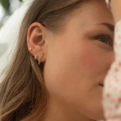 STINE A Jewelry Petit Harlekin ørering 1020-02 | Øreringe | Forgyldte Sølvsmykker
