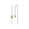 STINE A Jewelry Petit Ile de L'Amour double chain ørering 1238-02 | Øreringe | Forgyldte Sølvsmykker
