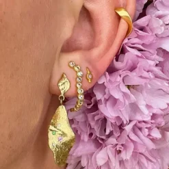 STINE A Jewelry Petit Ile De L'Amour ørering 1205-02 | Øreringe | Forgyldte Sølvsmykker