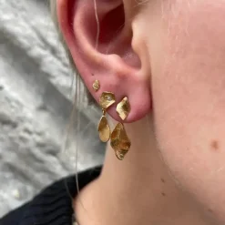 STINE A Jewelry Petit Ile De L'Amour ørering 1204-02 | Øreringe | Forgyldte Sølvsmykker