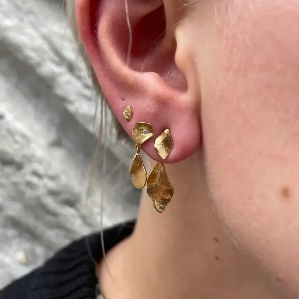 STINE A Jewelry Petit Ile De L'Amour ørering 1204-02 | Øreringe | Forgyldte Sølvsmykker