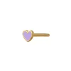 STINE A Jewelry Petit Love Heart ørering 1181-02-PURPLE | Øreringe | Forgyldte Sølvsmykker