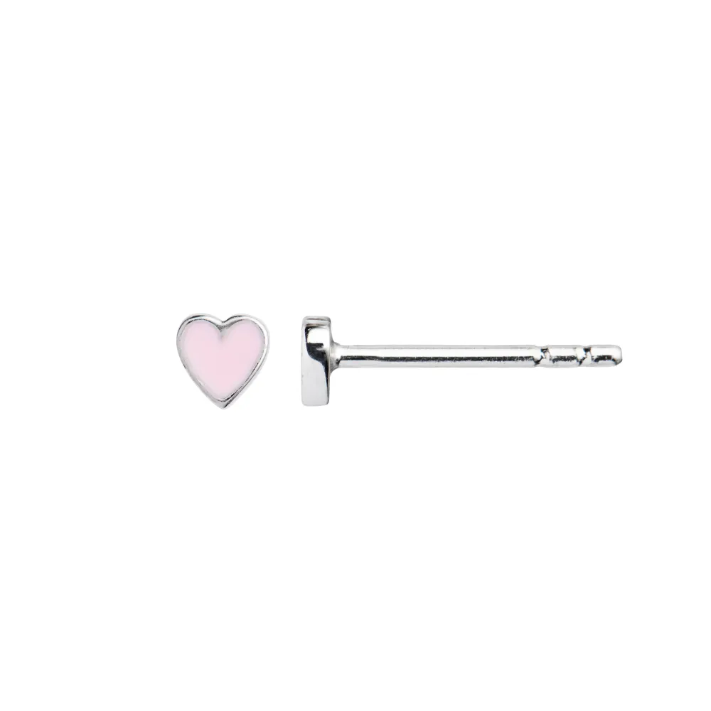 STINE A Jewelry Petit Love Heart ørering 1181-00-Lightpink | Øreringe | Sølvsmykker