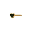 STINE A Jewelry Petit Love Heart ørering 1181-02-Black | Øreringe | Forgyldte Sølvsmykker