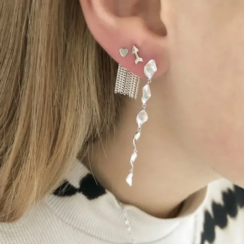 STINE A Jewelry Petit Love Heart ørering 1016-00 | Øreringe | Sølvsmykker