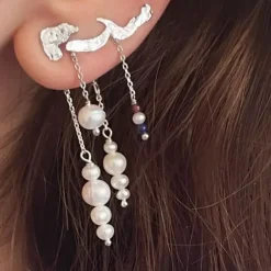 STINE A Jewelry Petit Pearl Berries Behind Ear lås 1311-00 | Øreringe | Sølvsmykker