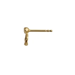 STINE A Jewelry Petit Wavy Circle ørering 1284-02 | Øreringe | Forgyldte Sølvsmykker
