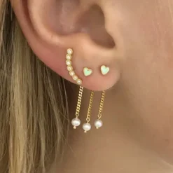 STINE A Jewelry Seven Dots ørering 1001-02 | Øreringe | Forgyldte Sølvsmykker