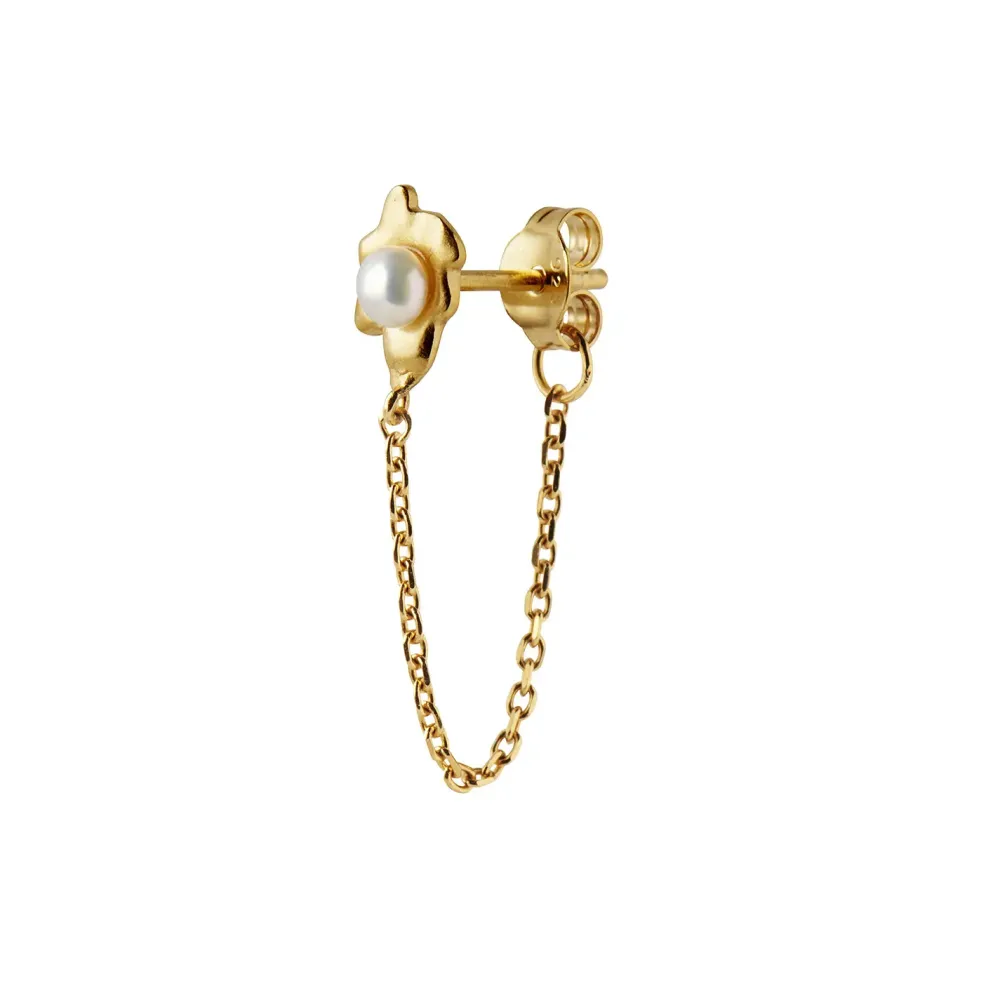STINE A Jewelry Shelly Pearl ørering 1291-02 | Øreringe | Forgyldte Sølvsmykker