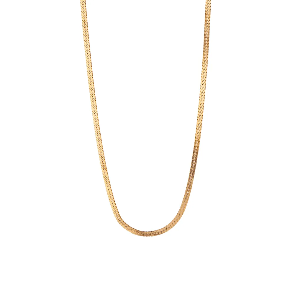 STINE A Jewelry Short Snake halskæde 2019-02 | Halskæder | Forgyldte Sølvsmykker