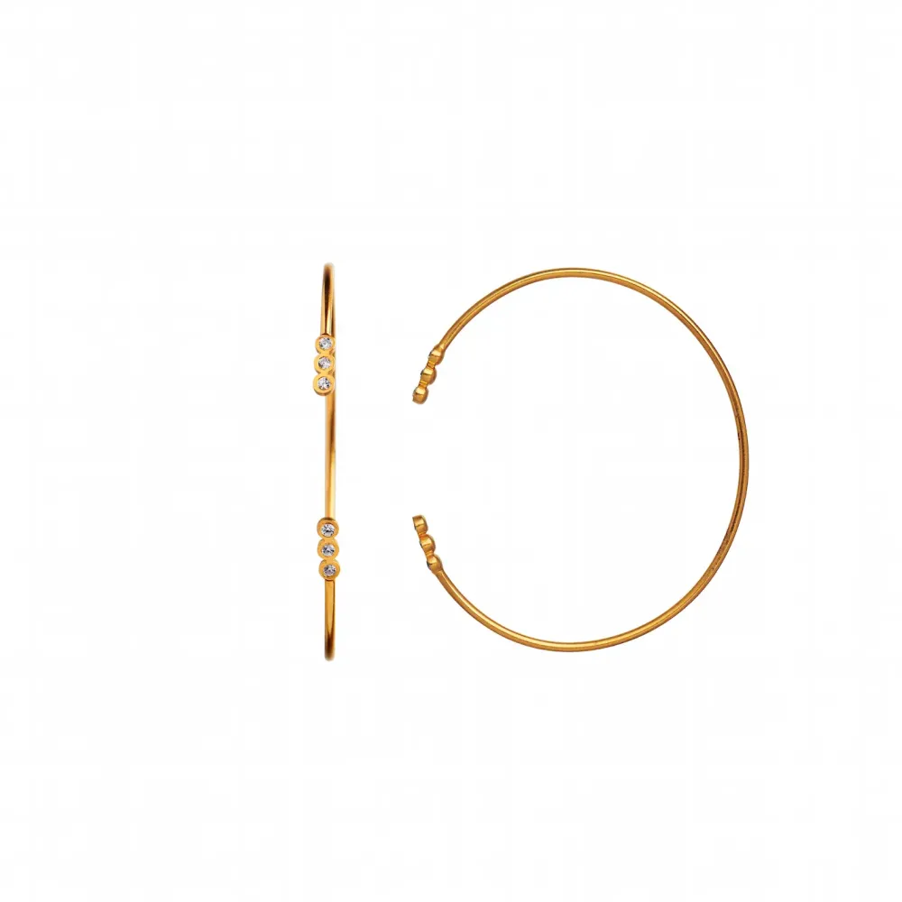 STINE A Jewelry Six Big Dots armring 3012-02 | Armbånd | Forgyldte Sølvsmykker