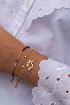 STINE A Jewelry Tout Petit Ile De L'Amour armbånd 3184-02 | Armbånd | Forgyldte Sølvsmykker