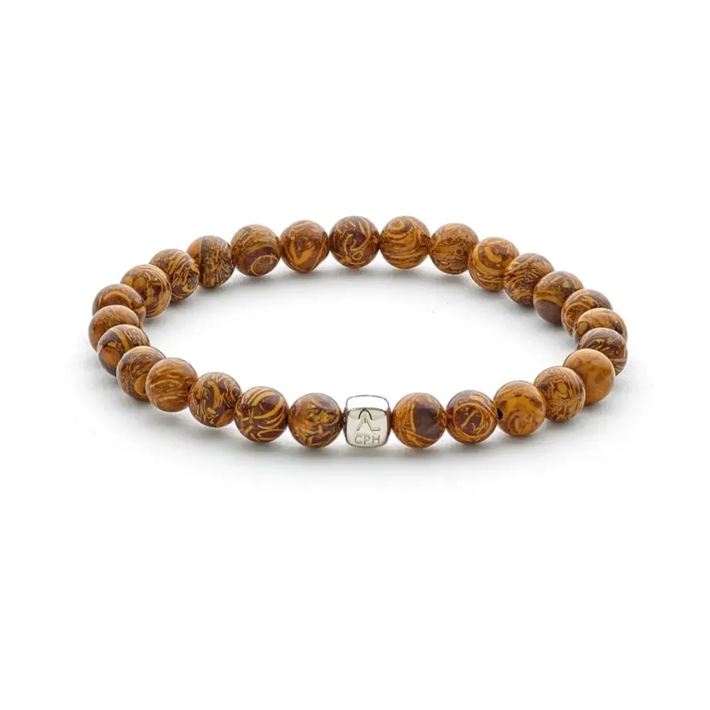 Alexander Lynggaard smykker Alexander Lynggaard ColorUp Elephant Jasper 6mm C01050| Herresmykker|Armbånd