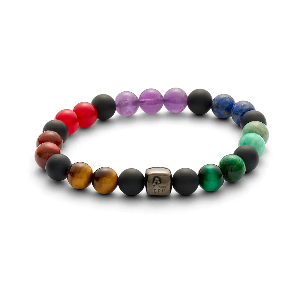 Alexander Lynggaard smykker Alexander Lynggaard ColorUp Chakra 8mm C10280| Herresmykker|Armbånd