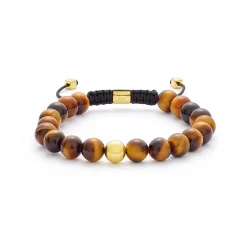 Alexander Lynggaard smykker Alexander Lynggaard ColorUp Tiger Eye Braided 8mm B00103| Herresmykker|Armbånd