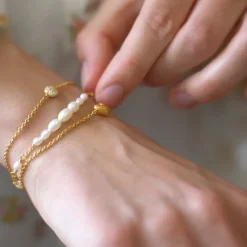 byBiehl smykker ByBiehl Aura armbånd 2-3902WP-GP| Forgyldte Sølvsmykker|Armbånd
