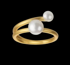 byBiehl smykker ByBiehl Coco ring 5-3301WP-GP| Forgyldte Sølvsmykker|Ringe