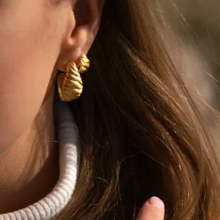 byBiehl smykker ByBiehl Dunes Hoops Small øreringe 4-4902-GP| Forgyldte Sølvsmykker|Øreringe