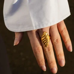 byBiehl smykker ByBiehl Dunes Large ring 5-4904-GP| Forgyldte Sølvsmykker|Ringe
