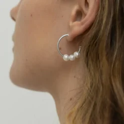 byBiehl smykker ByBiehl Emily Hoops Small øreringe 4-4700WP-R| Sølvsmykker|Øreringe