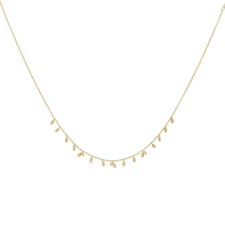byBiehl smykker ByBiehl Jungle Vine Sparkle halskæde 3-3106A-GP| Forgyldte Sølvsmykker|Halskæder