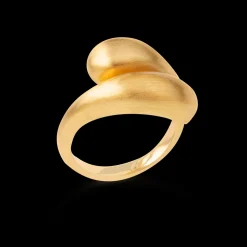 byBiehl smykker ByBiehl Ocean Flow Duo ring 5-4206-GP| Forgyldte Sølvsmykker|Ringe